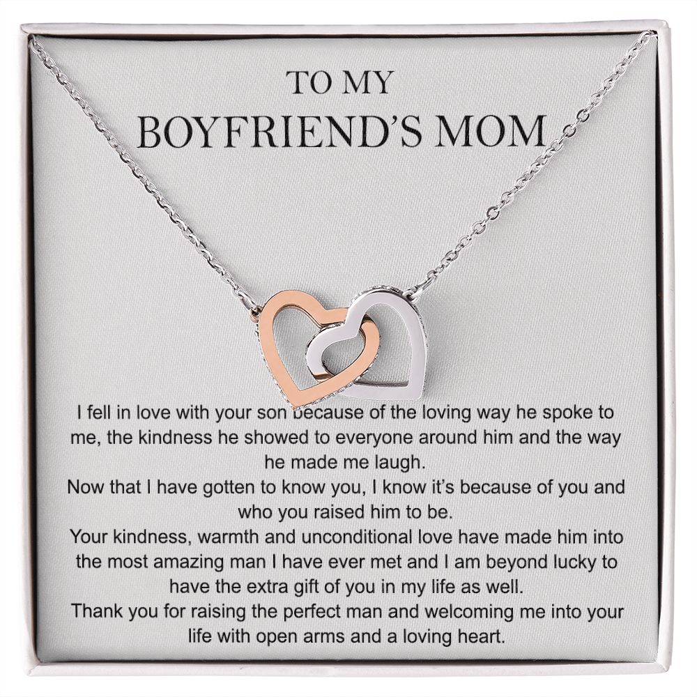 To My Boyfriend Mom Gift Necklace for Boyfriends Mom Gift Mother in Law Jewelry Gift Birthday Gift For Boyfriend's Mom Gift for Boyfriends Mom Gift for Boyfriend's Mom