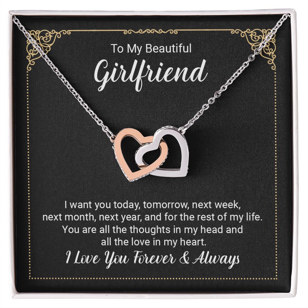 To My Girlfriend Necklace from Boyfriend To My Future Wife Necklace Jewelry For Girlfriend Gift For Girlfriend Gift for Her Romantic Birthday Valentines Day Gift For Girlfriend Gifts Necklaces