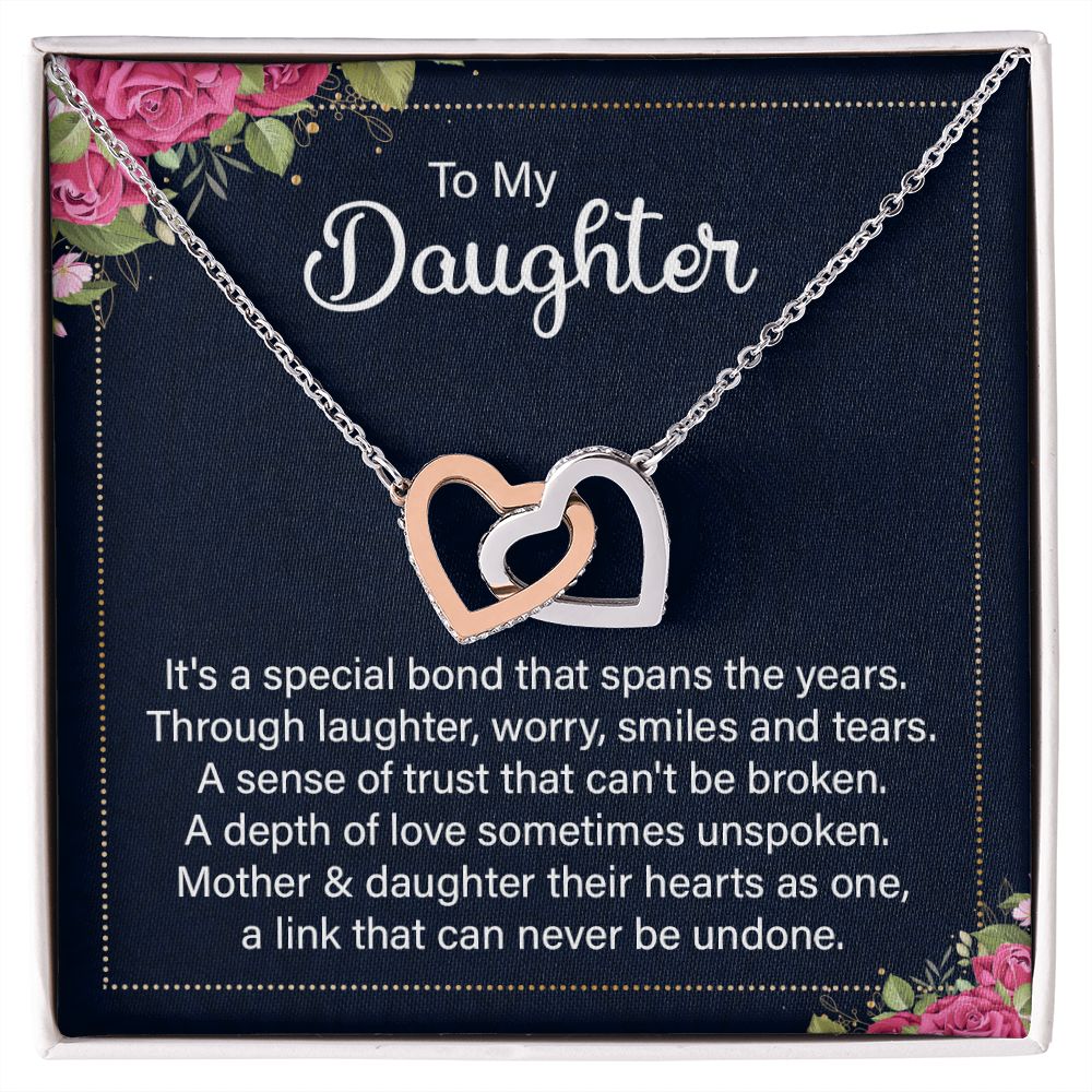 To My Daughter Necklace Gift from Mom, Mother and Daughter Jewelry Necklace for Girls, Mother Daughter Gift Ideas, Jewelry Pendant Necklace