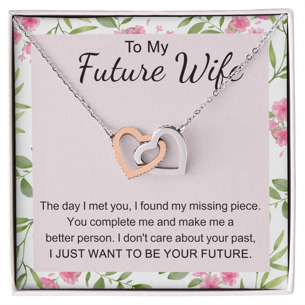 To My Future Wife Necklace from Boyfriend, Personalized Necklace for Women, Luxury Necklace for Girlfriend, Wedding Anniversary Present For Her, Girlfriend Gift Jewelry Christmas Birthday Gift