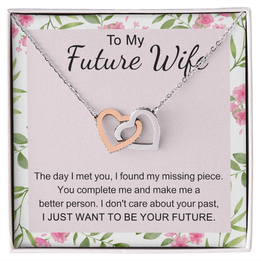 To My Future Wife Necklace from Boyfriend, Personalized Necklace for Women, Luxury Necklace for Girlfriend, Wedding Anniversary Present For Her, Girlfriend Gift Jewelry Christmas Birthday Gift