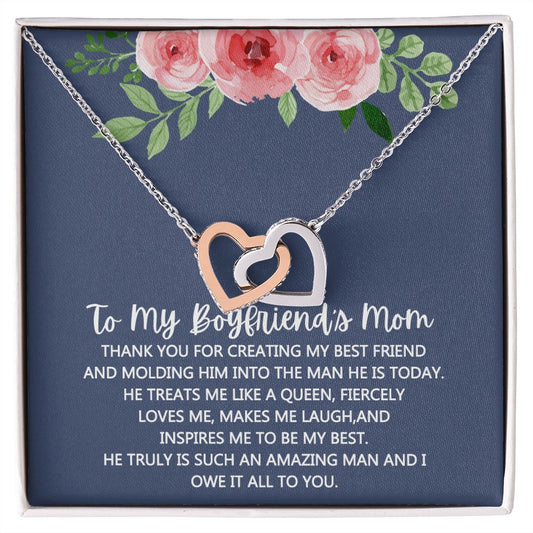 To My Boyfriend Mom Gift Necklace for Boyfriends Mom Gift Mother in Law Jewelry Gift Birthday Gift For Boyfriend's Mom Gift for Boyfriend Mom Gift for Boyfriend's Mom