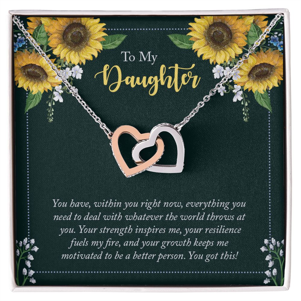 To My Daughter Necklace Gift from Mom, Mother and Daughter Jewelry Necklace for Girls, Mother Daughter Gift Ideas, Jewelry Pendant Necklace