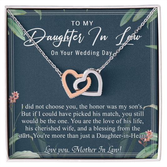Daughter In Law Gifts Ideas, Daughter In Law Necklace, Gifts For Future Daughter In Law, Daughter In Law Birthday Gifts, Daughter-in-law Gifts From Mother In Law, Birthday Gifts For Daughter6 Interlocking Hearts Necklace