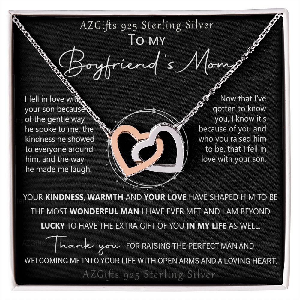 To My Boyfriend's Mom Necklace, Gift for Boyfriend's Mom, Boyfriend's Mom Gift, Boyfriends Mom Birthday Gift, Mother's Day Gift for Boyfriends Mom, Boyfriend Mom Jewelry