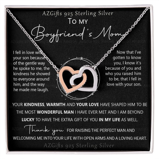 To My Boyfriend's Mom Necklace, Gift for Boyfriend's Mom, Boyfriend's Mom Gift, Boyfriends Mom Birthday Gift, Mother's Day Gift for Boyfriends Mom, Boyfriend Mom Jewelry