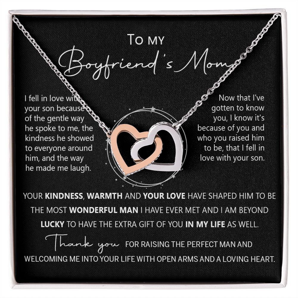 To My Boyfriend Mom Gift Necklace for Boyfriends Mom Gift Mother in Law Jewelry Gift Birthday Gift For Boyfriend's Mom Gift for Boyfriends Mom Gift for Boyfriend's Mom
