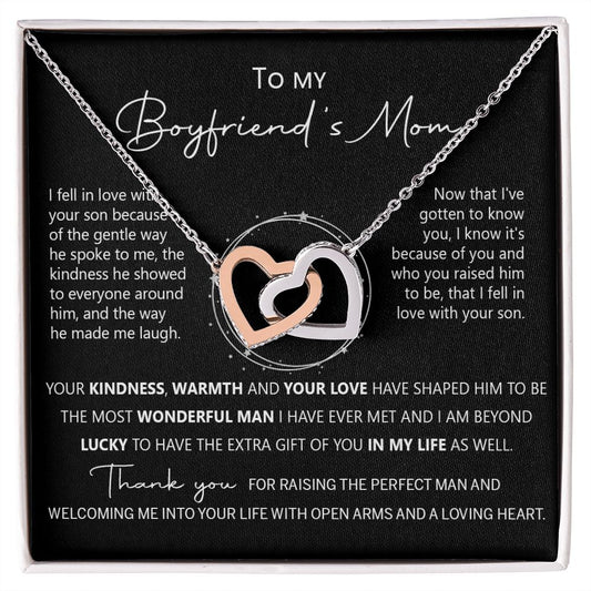 To My Boyfriend Mom Gift Necklace for Boyfriends Mom Gift Mother in Law Jewelry Gift Birthday Gift For Boyfriend's Mom Gift for Boyfriends Mom Gift for Boyfriend's Mom