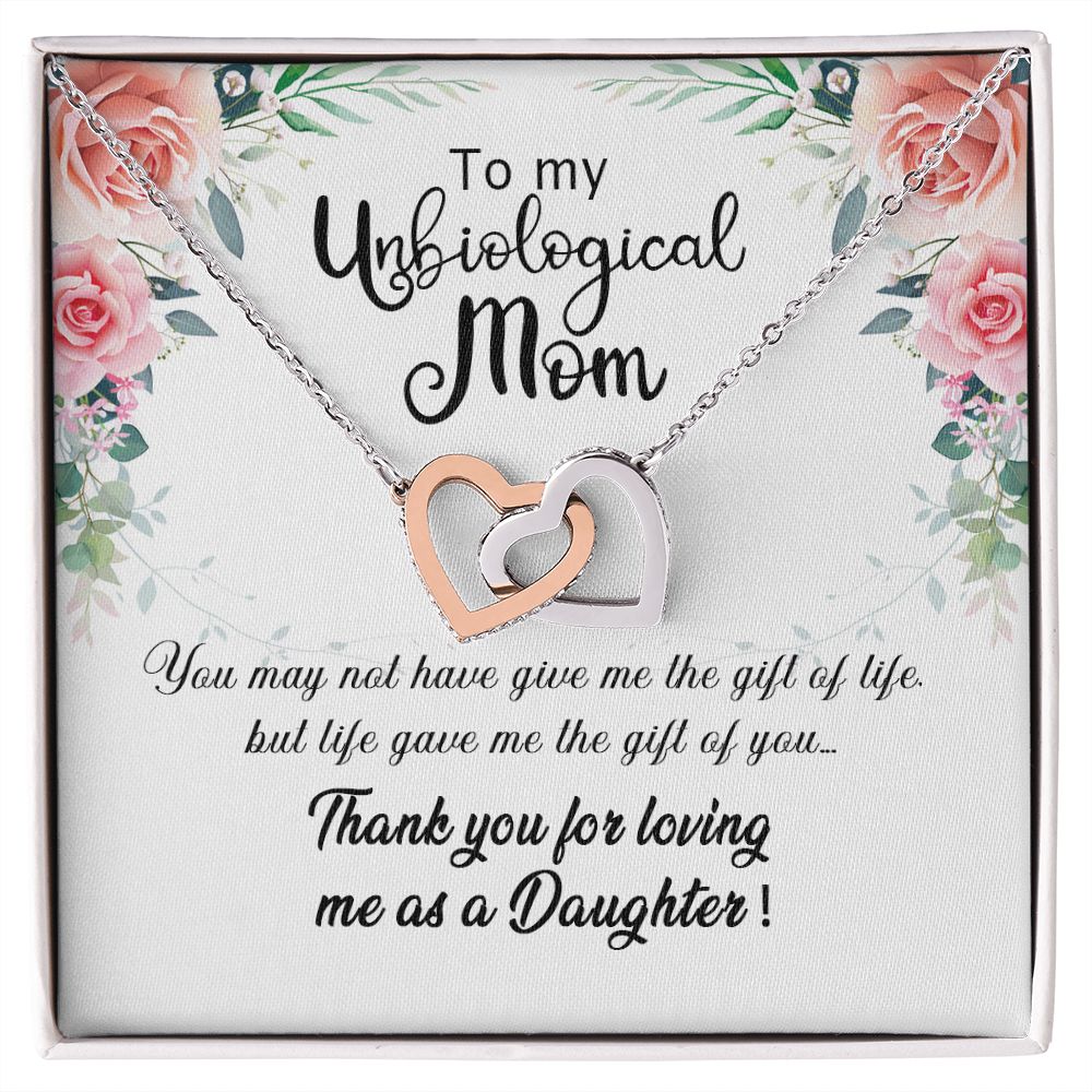 Unibological Necklace, Jewelry for Women, Future Mother in Law Gifts from Daughter in Law, Mother of Bride Gifts For Mother in Law, Birthday Gifts For Mother In Law From Daughter In Law Interlocking Hearts Necklace