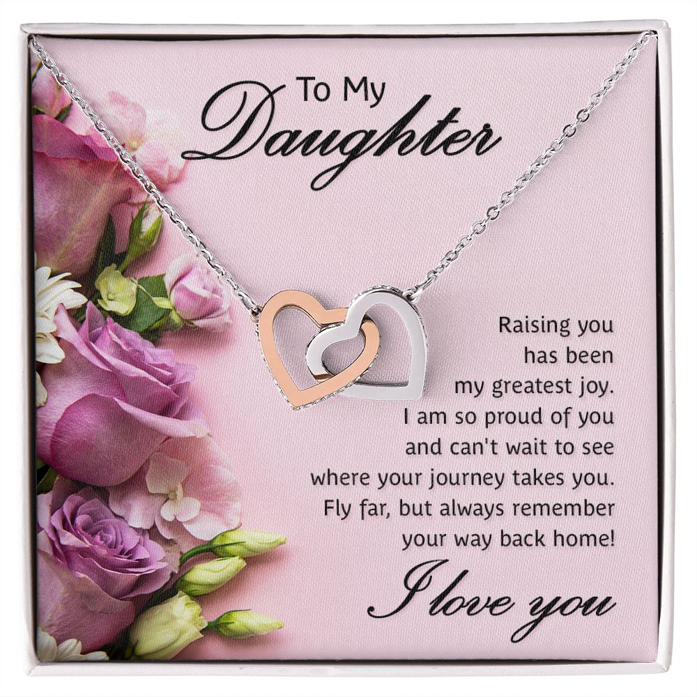 To My Daughter Necklace Gift from Mom, Mother and Daughter Jewelry Necklace for Girls, Mother Daughter Gift Ideas, Jewelry Pendant Necklace