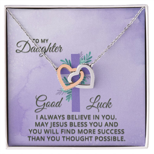 To My Daughter Necklace Gift from Mom, Mother and Daughter Jewelry Necklace for Girls, Mother Daughter Gift Ideas, Jewelry Pendant Necklace