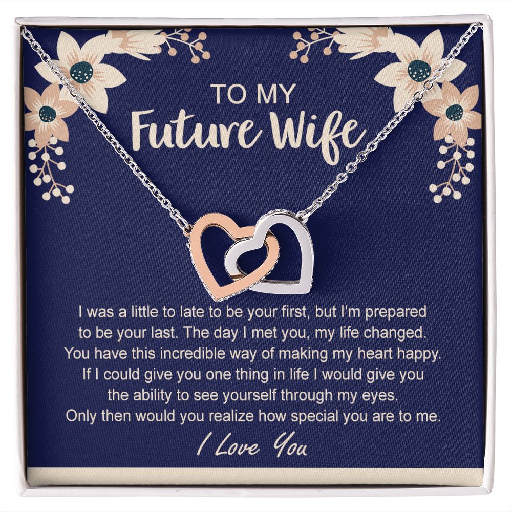 To My Future Wife Necklace from Boyfriend, Personalized Necklace for Women, Luxury Necklace for Girlfriend, Wedding Anniversary Present For Her, Girlfriend Gift Jewelry Christmas Birthday Gift