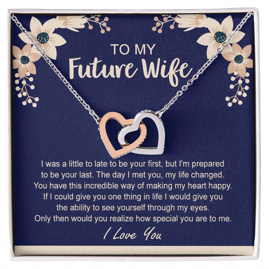 To My Future Wife Necklace from Boyfriend, Personalized Necklace for Women, Luxury Necklace for Girlfriend, Wedding Anniversary Present For Her, Girlfriend Gift Jewelry Christmas Birthday Gift