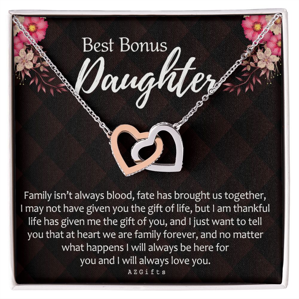 Daughter In Law Gifts Ideas, Daughter In Law Necklace, Gifts For Future Daughter In Law, Daughter In Law Birthday Gifts, Daughter-in-law Gifts From Mother In Law, Birthday Gifts For Daughter1 Interlocking Hearts Necklace