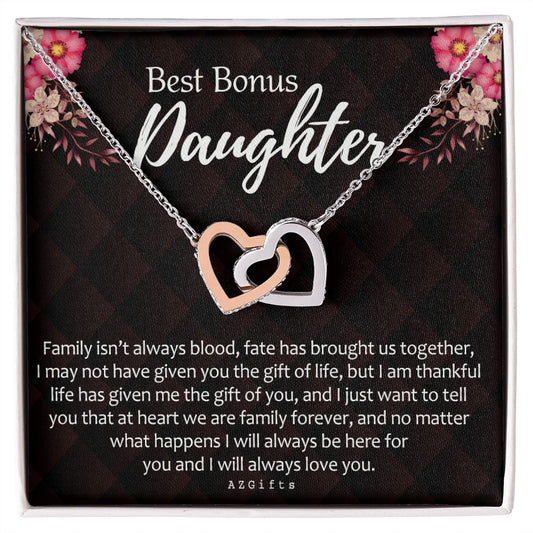 Daughter In Law Gifts Ideas, Daughter In Law Necklace, Gifts For Future Daughter In Law, Daughter In Law Birthday Gifts, Daughter-in-law Gifts From Mother In Law, Birthday Gifts For Daughter1 Interlocking Hearts Necklace