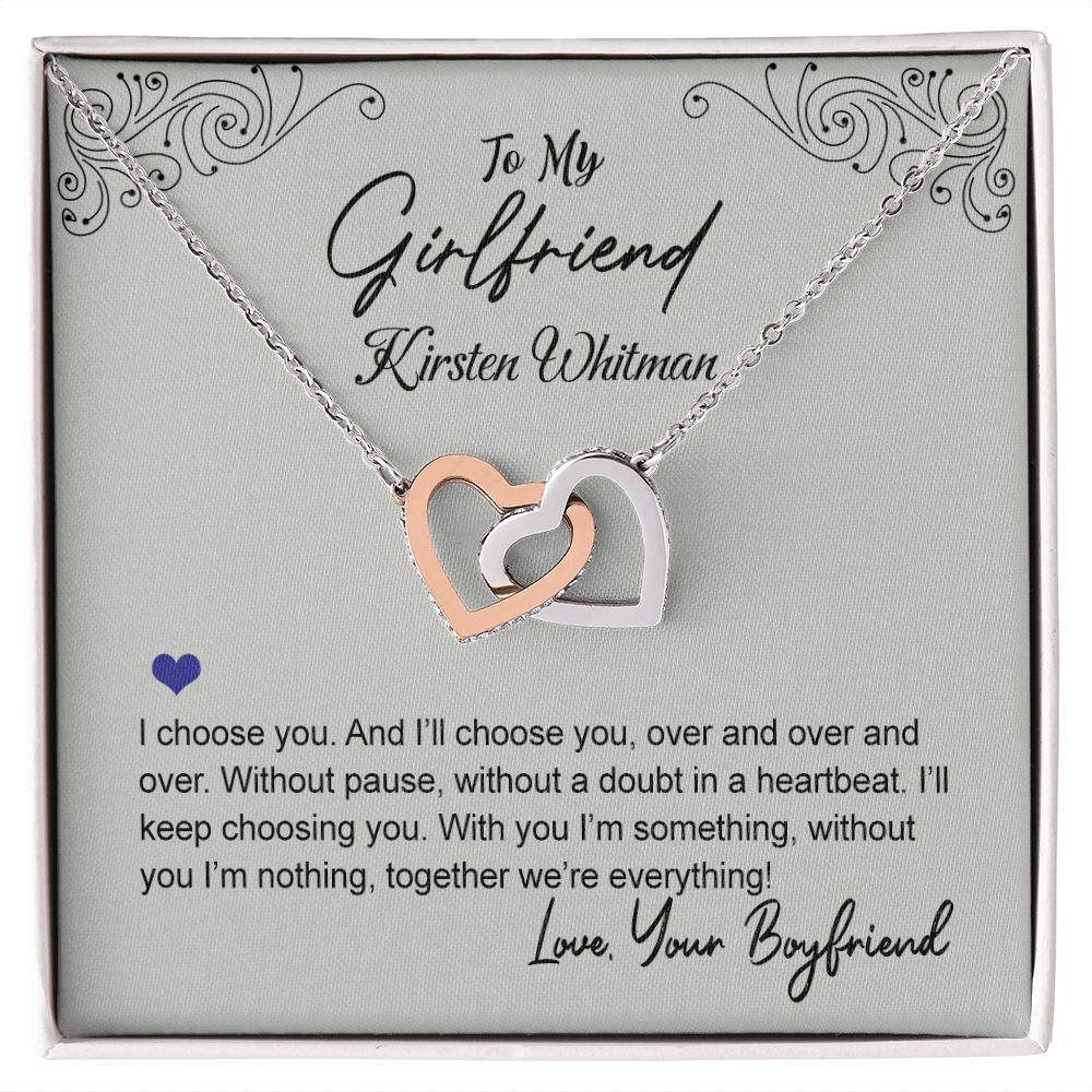 To My Girlfriend Necklace from Boyfriend To My Future Wife Necklace Jewelry For Girlfriend Gift For Girlfriend Gift for Her Romantic Birthday Valentines Day Gift For Girlfriend Gifts Necklaces