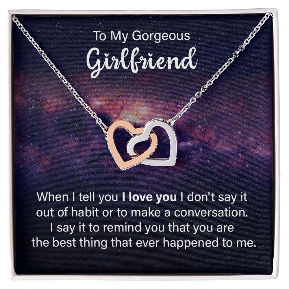 To My Girlfriend Necklace from Boyfriend To My Future Wife Necklace Jewelry For Girlfriend Gift For Girlfriend Gift for Her Romantic Birthday Valentines Day Gift For Girlfriend Gifts Necklaces