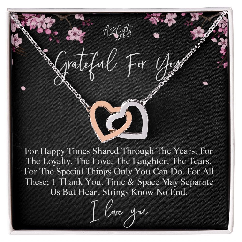 Birthday Gifts For Wife, Necklace Gifts For Wife From Husband, To My Wife Jewelry For Women , To My Wife Necklace  from Husband Wedding Anniversary Present For Wife, Beautiful Wife Jewelry On Christmas Interlocking Hearts Necklace