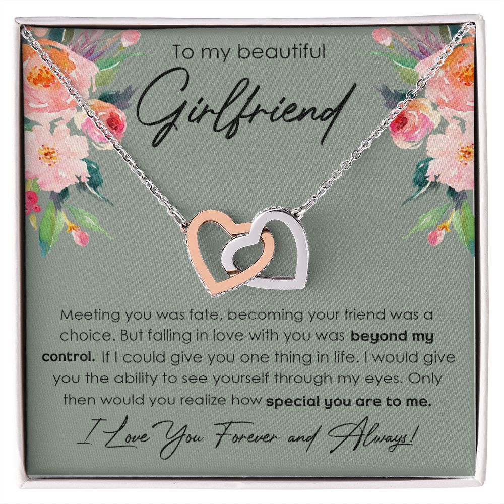 To My Girlfriend Necklace from Boyfriend, Personalized Necklace for Women, Luxury Necklace for Girlfriend, Wedding Anniversary Present For Her, Girlfriend Gift Jewelry Christmas Birthday Gift