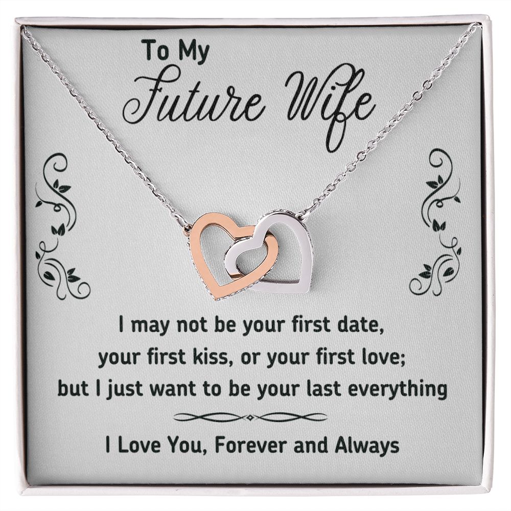 To My Future Wife Necklace from Boyfriend, Personalized Necklace for Women, Luxury Necklace for Girlfriend, Wedding Anniversary Present For Her, Girlfriend Gift Jewelry Christmas Birthday Gift