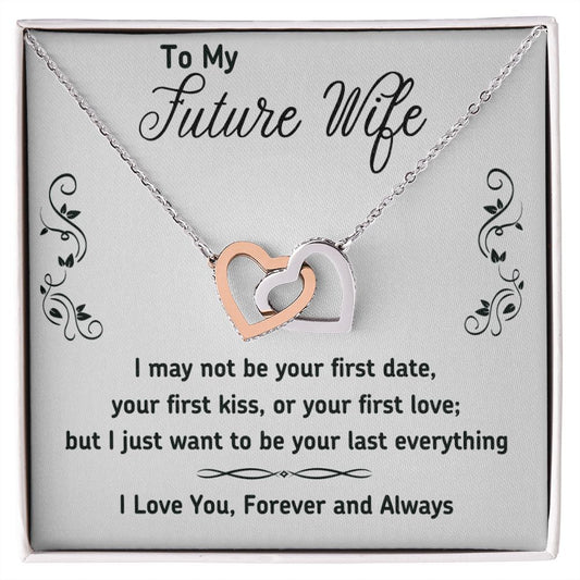 To My Future Wife Necklace from Boyfriend, Personalized Necklace for Women, Luxury Necklace for Girlfriend, Wedding Anniversary Present For Her, Girlfriend Gift Jewelry Christmas Birthday Gift