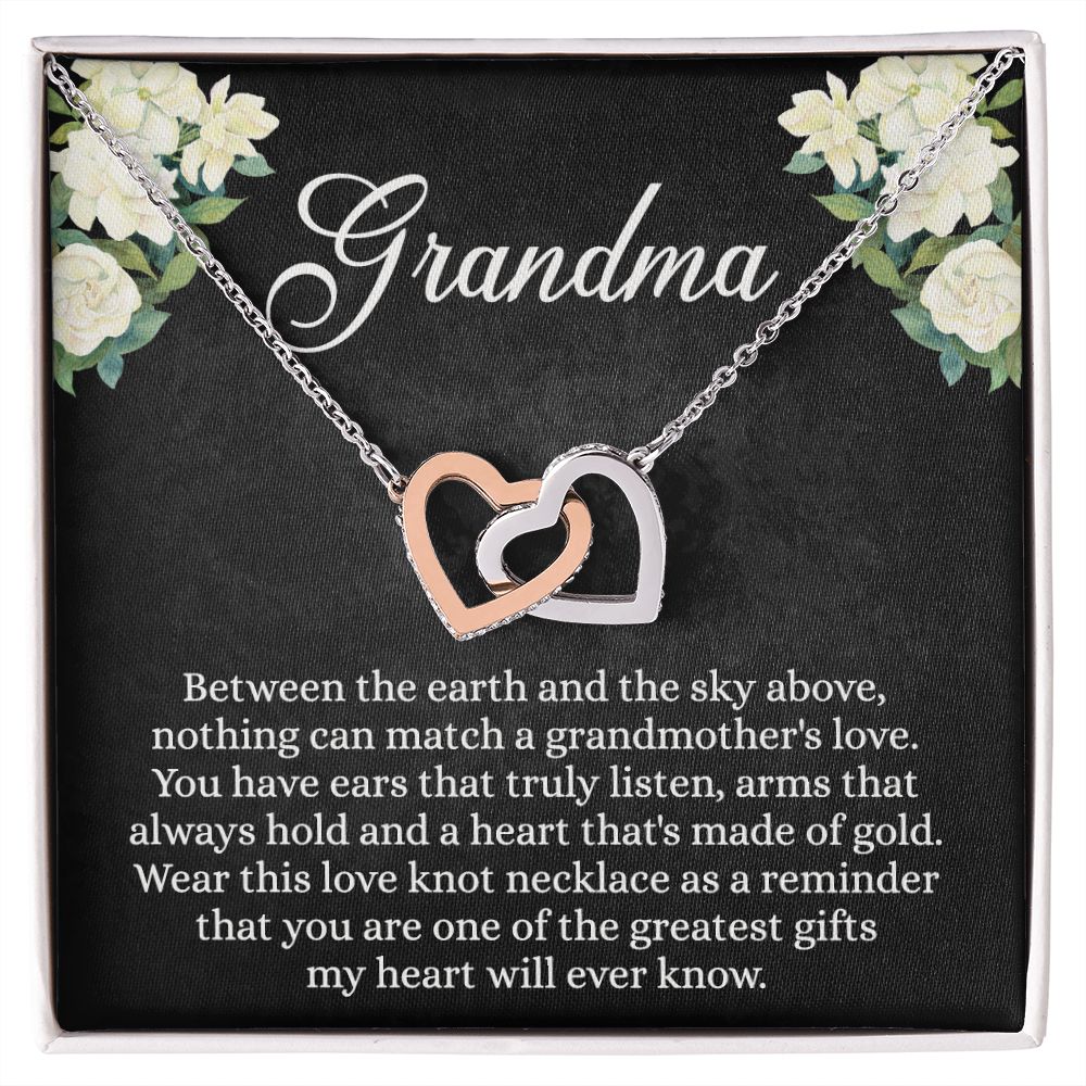 To My Grandma Necklace, Gift for Grandmother Necklace, Mothers Day Gift For Grandma Nana, Grandma Jewelry From Grandchildren GrandKids , Jewelry Box Gift For Grandma Grandmother