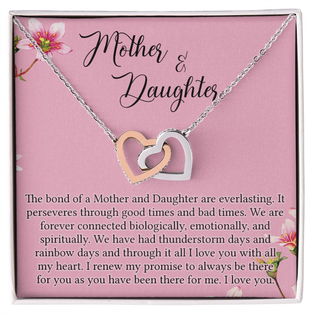 To My Mother Mom Bestfriend Best Mommy Mother In Law Stepmom For Mothers Day Birthday From Son Daughter Stepson Stepdaughter Necklace Gift Interlocking Hearts Necklace