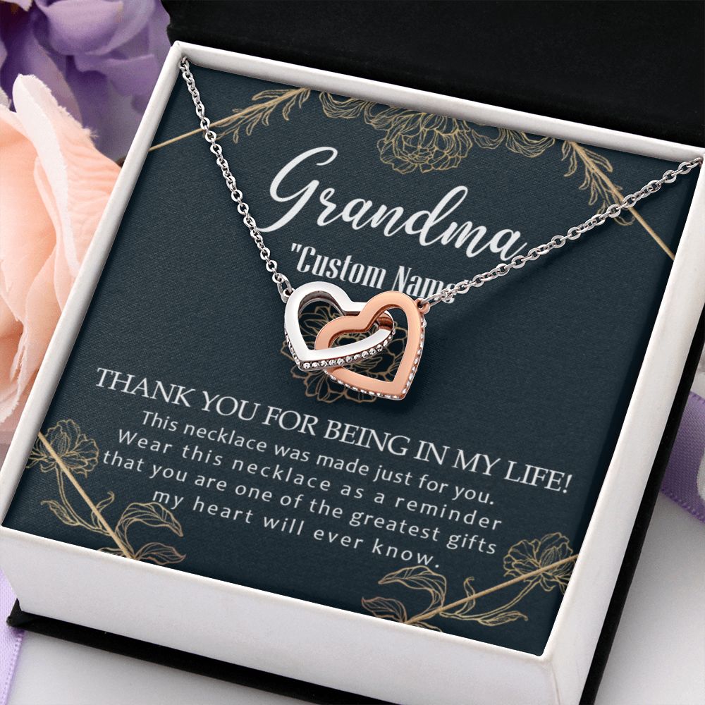 To My Grandma Necklace, Gift for Grandmother Necklace, Mothers Day Gift For Grandma Nana, Grandma Jewelry From Grandchildren GrandKids , Jewelry Box Gift For Grandma Grandmother