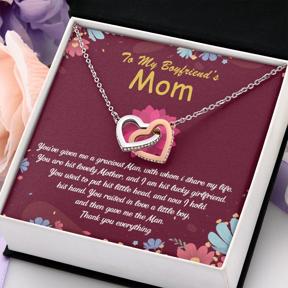 To My Boyfriend Mom Gift Necklace for Boyfriends Mom Gift Mother in Law Jewelry Gift Birthday Gift For Boyfriend's Mom Gift for Boyfriends Mom Gift for Boyfriend's Mom