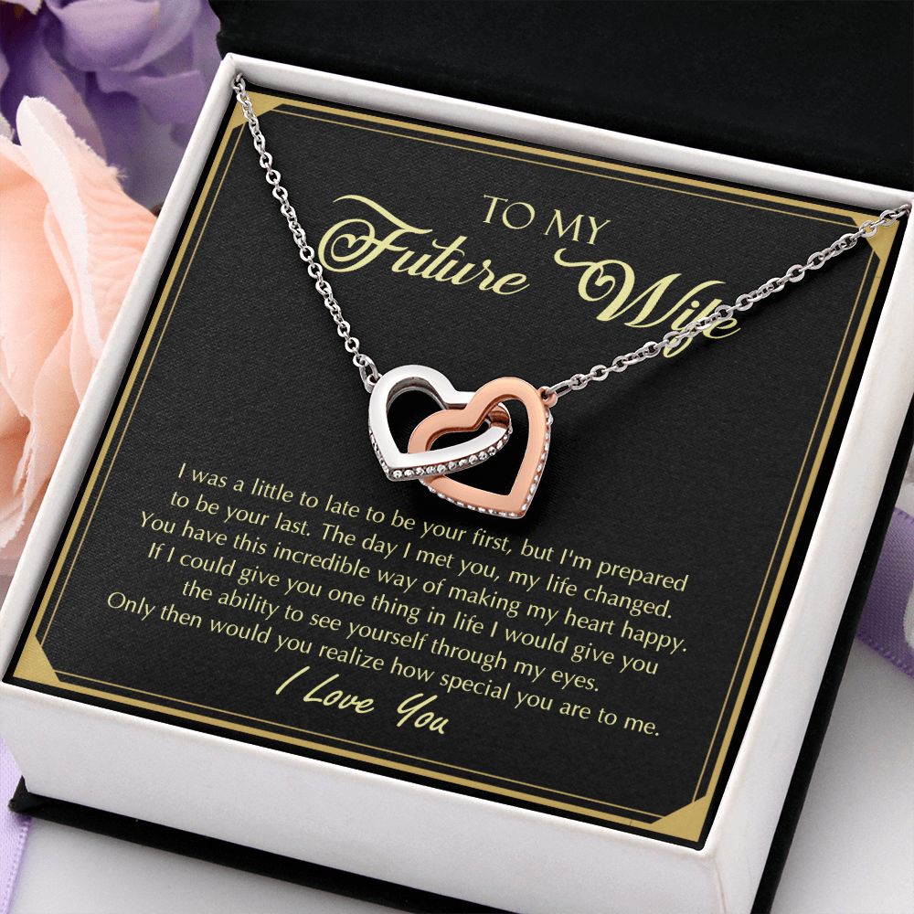 To My Future Wife Necklace from Boyfriend, Personalized Necklace for Women, Luxury Necklace for Girlfriend, Wedding Anniversary Present For Her, Girlfriend Gift Jewelry Christmas Birthday Gift