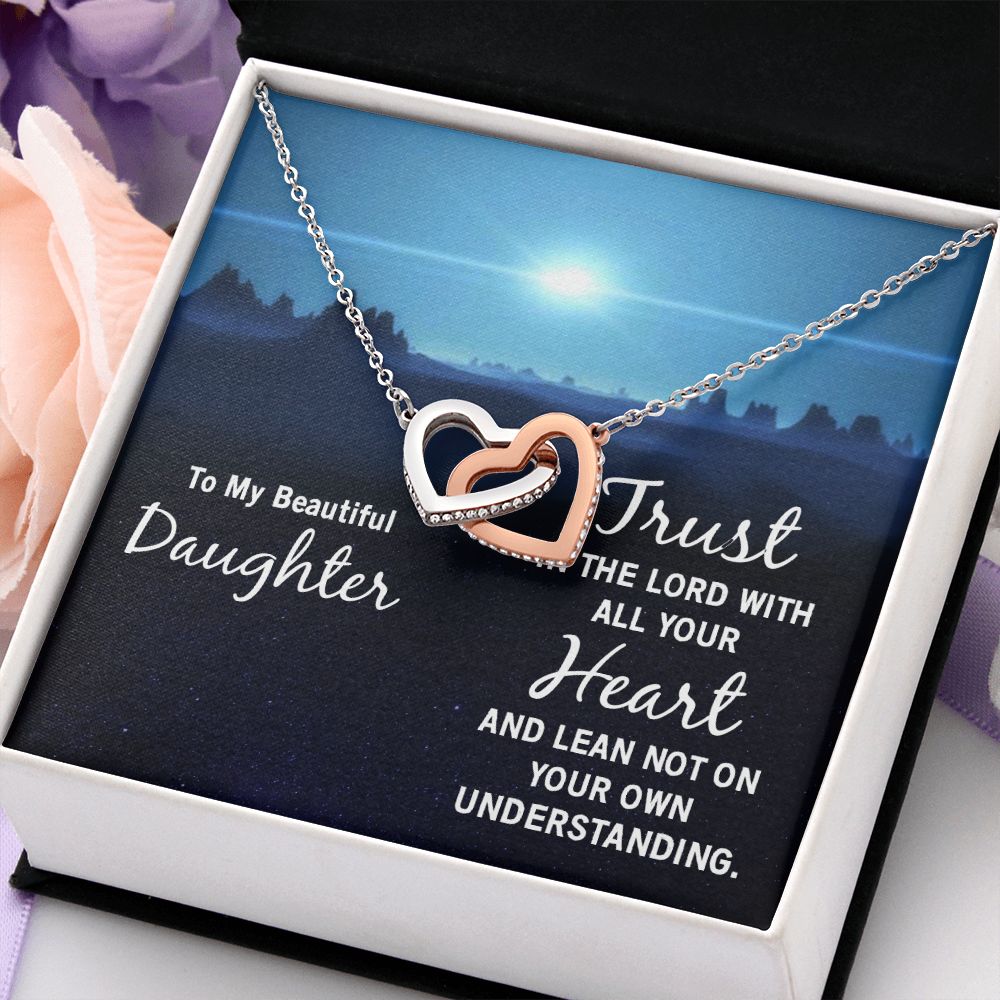 To My Daughter Necklace Gift from Mom, Mother and Daughter Jewelry Necklace for Girls, Mother Daughter Gift Ideas, Jewelry Pendant Necklace