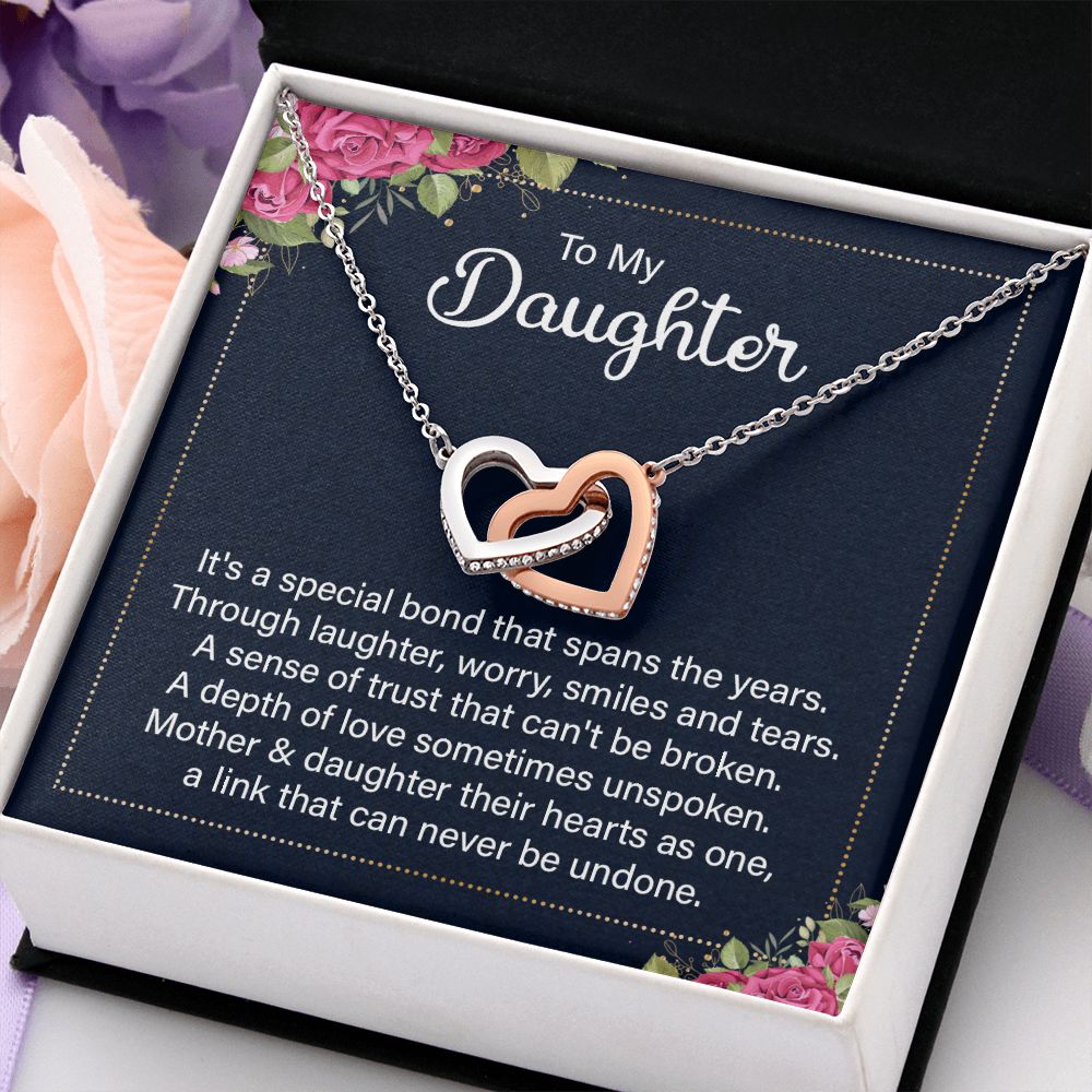 To My Daughter Necklace Gift from Mom, Mother and Daughter Jewelry Necklace for Girls, Mother Daughter Gift Ideas, Jewelry Pendant Necklace