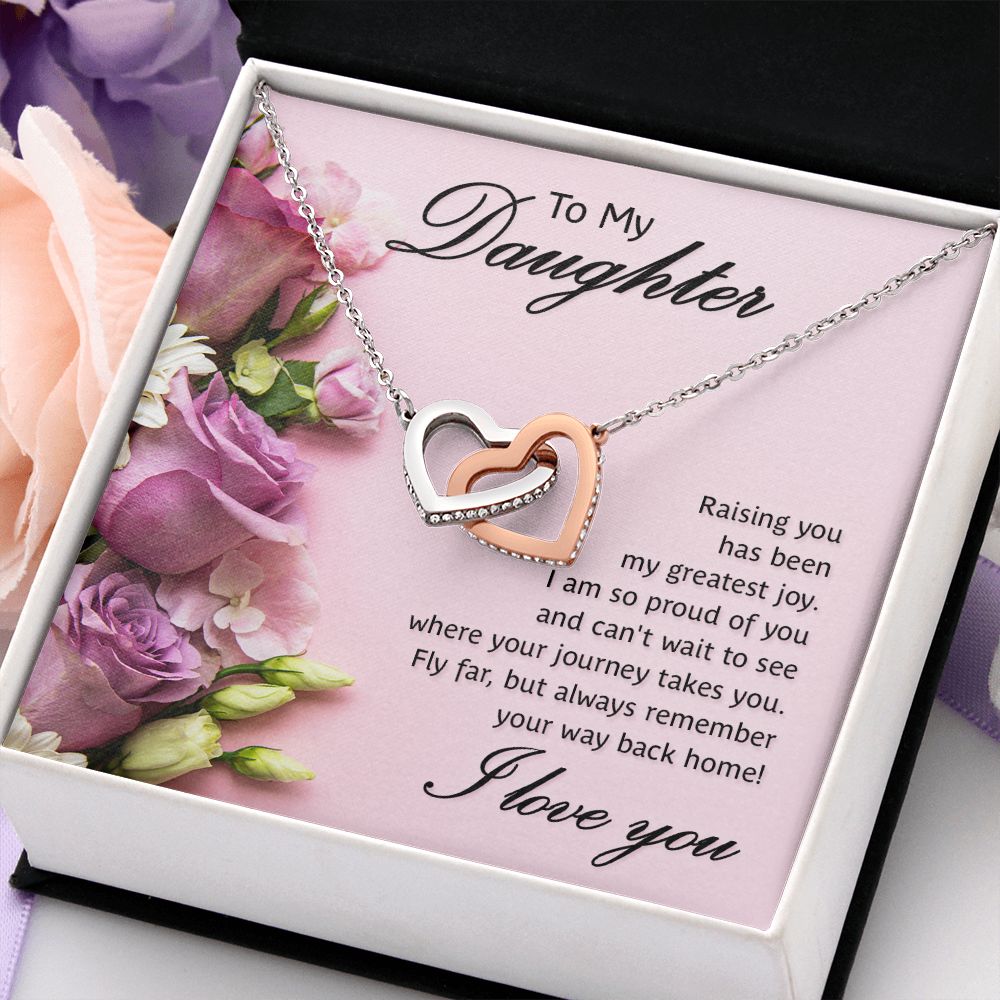 To My Daughter Necklace Gift from Mom, Mother and Daughter Jewelry Necklace for Girls, Mother Daughter Gift Ideas, Jewelry Pendant Necklace