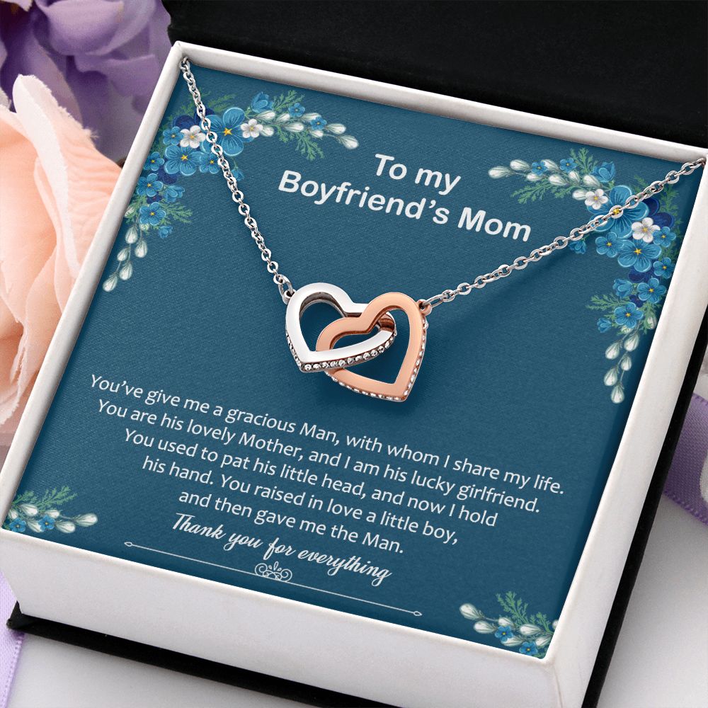 To My Boyfriend Mom Gift Necklace for Boyfriends Mom Gift Mother in Law Jewelry Gift Birthday Gift For Boyfriend's Mom Gift for Boyfriends Mom Gift for Boyfriend's Mom