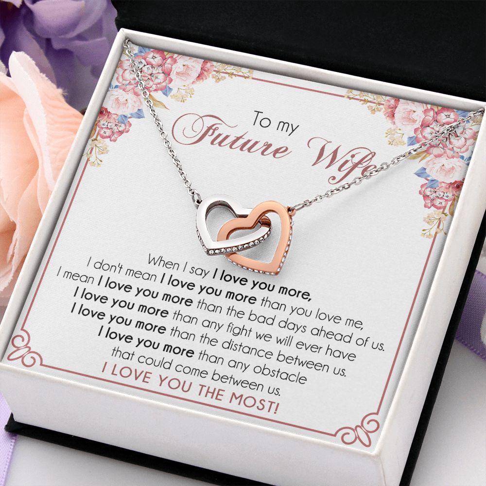To My Future Wife Necklace from Boyfriend, Personalized Necklace for Women, Luxury Necklace for Girlfriend, Wedding Anniversary Present For Her, Girlfriend Gift Jewelry Christmas Birthday Gift