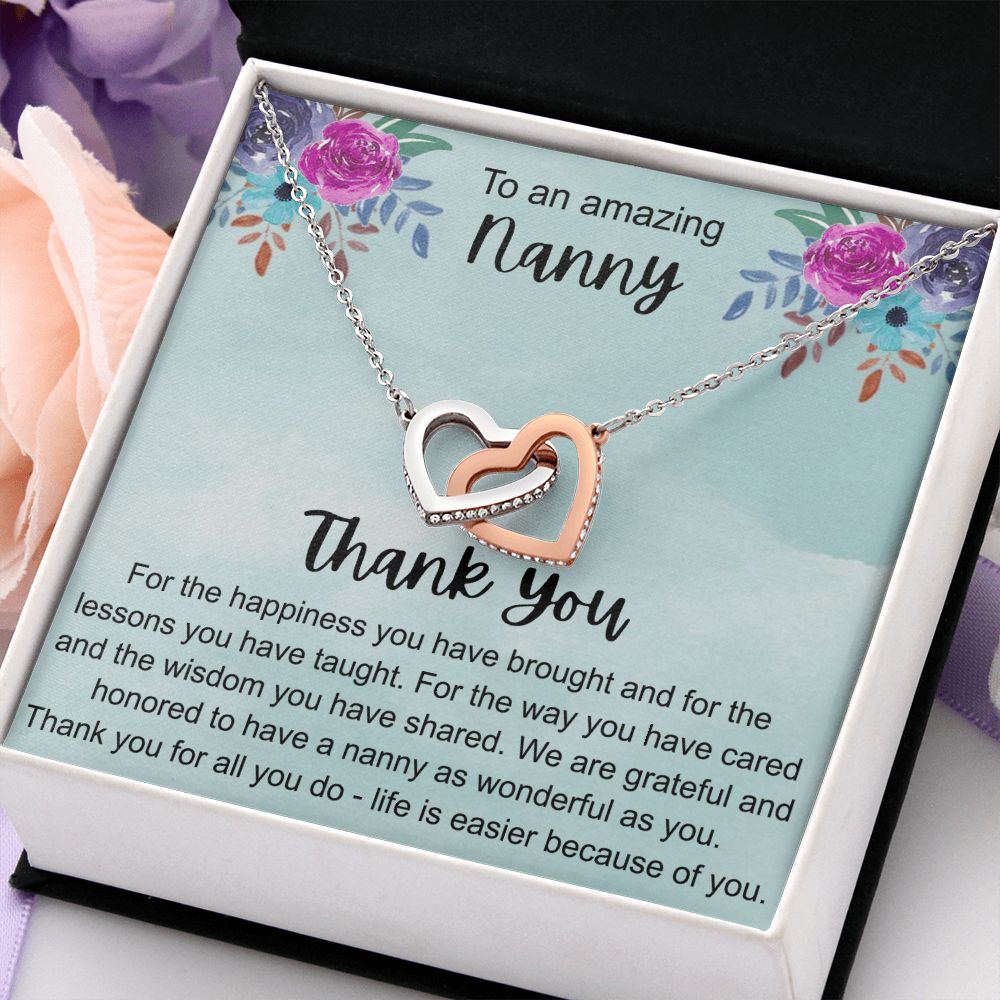 To My Grandma Necklace, Gift for Grandmother Necklace, Mothers Day Gift For Grandma Nana, Grandma Jewelry From Grandchildren GrandKids , Jewelry Box Gift For Grandma Grandmother