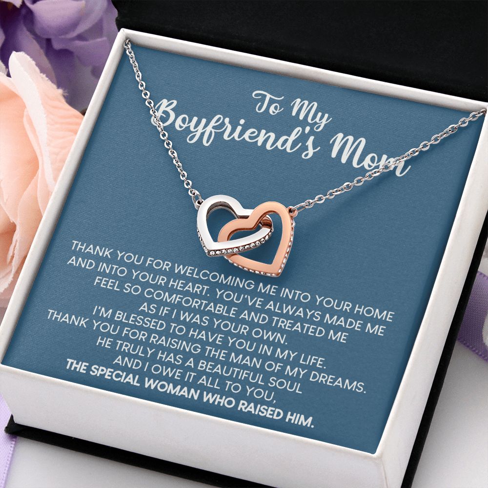 To My Boyfriend Mom Gift Necklace for Boyfriends Mom Gift Mother in Law Jewelry Gift Birthday Gift For Boyfriend's Mom Gift for Boyfriends Mom Gift for Boyfriend's Mom