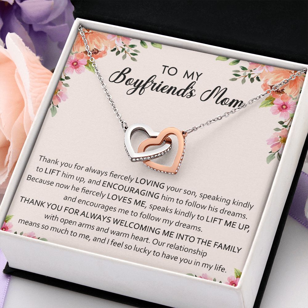 To My Boyfriend Mom Gift Necklace for Boyfriends Mom Gift Mother in Law Jewelry Gift Birthday Gift For Boyfriend's Mom Gift for Boyfriend Mom Gift for Boyfriend's Mom