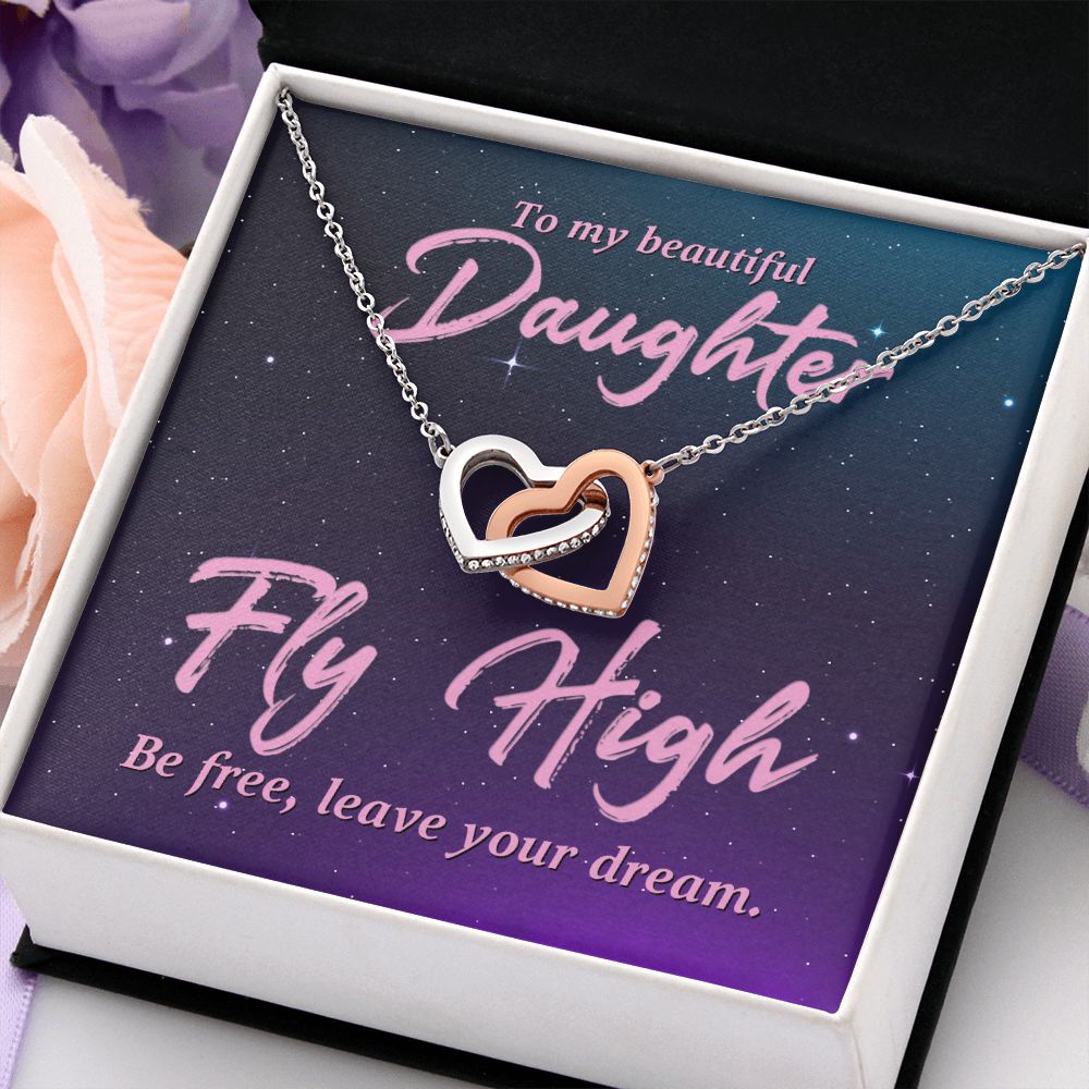To My Daughter Necklace Gift from Mom, Mother and Daughter Jewelry Necklace for Girls, Mother Daughter Gift Ideas, Jewelry Pendant Necklace