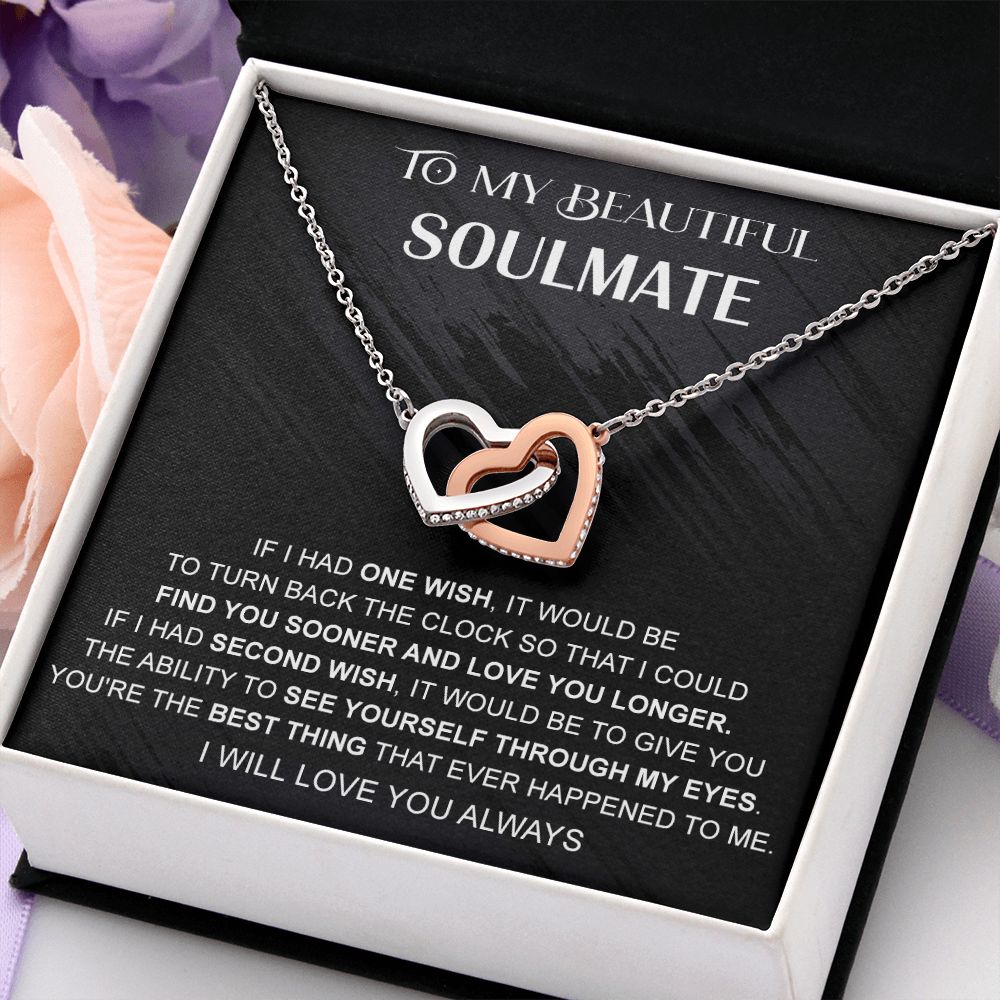 Eternal Hope Necklace, Valentine's Day Gift, Birthday Gift, Gift for Soulmate 175114050407 Interlocking Hearts Necklace