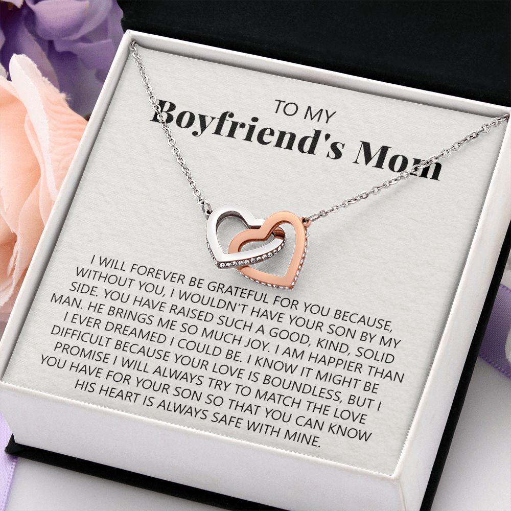 To My Boyfriend's Mom Necklace, Gift for Boyfriend's Mom, Boyfriend's Mom Gift, To My Mother in Law Necklace, Boyfriend's Mom Jewelry Mother's Day Gift for Boyfriends Mom