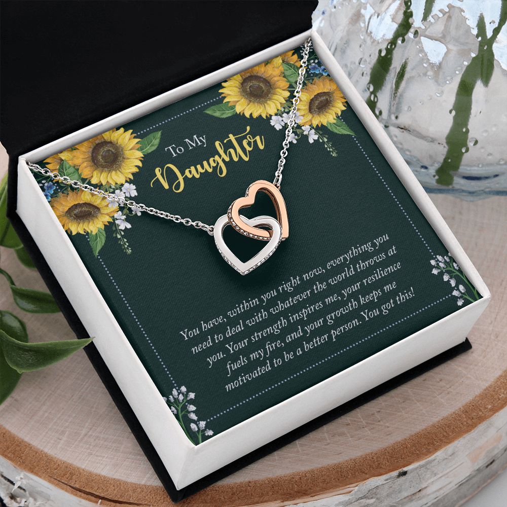To My Daughter Necklace Gift from Mom, Mother and Daughter Jewelry Necklace for Girls, Mother Daughter Gift Ideas, Jewelry Pendant Necklace