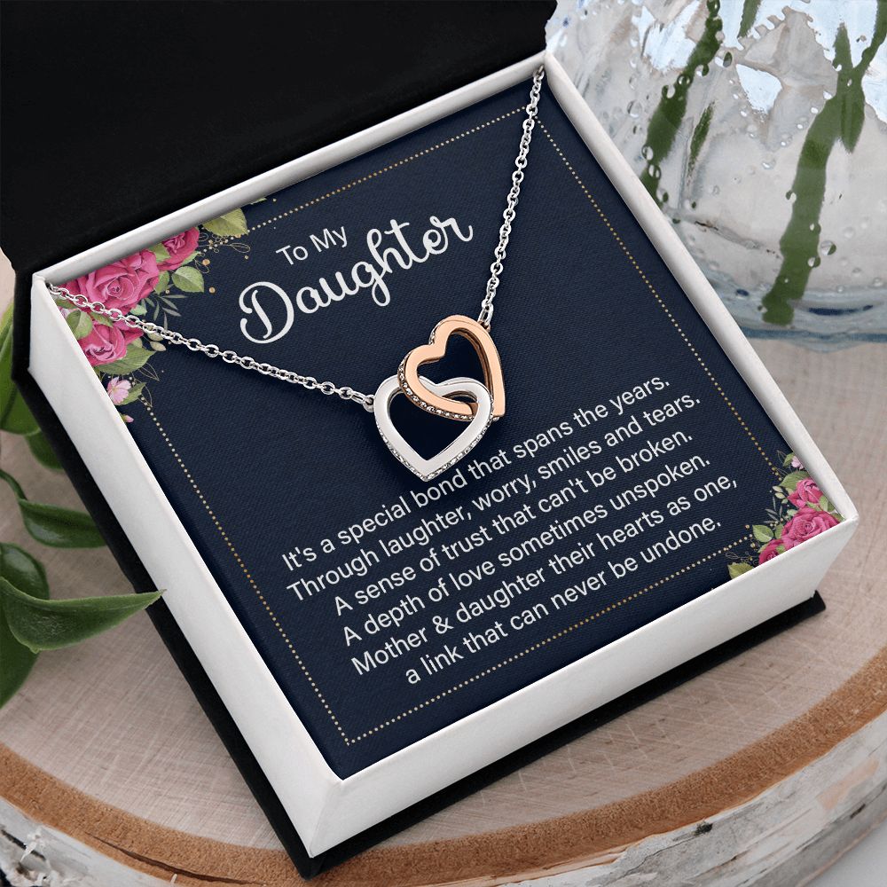 To My Daughter Necklace Gift from Mom, Mother and Daughter Jewelry Necklace for Girls, Mother Daughter Gift Ideas, Jewelry Pendant Necklace