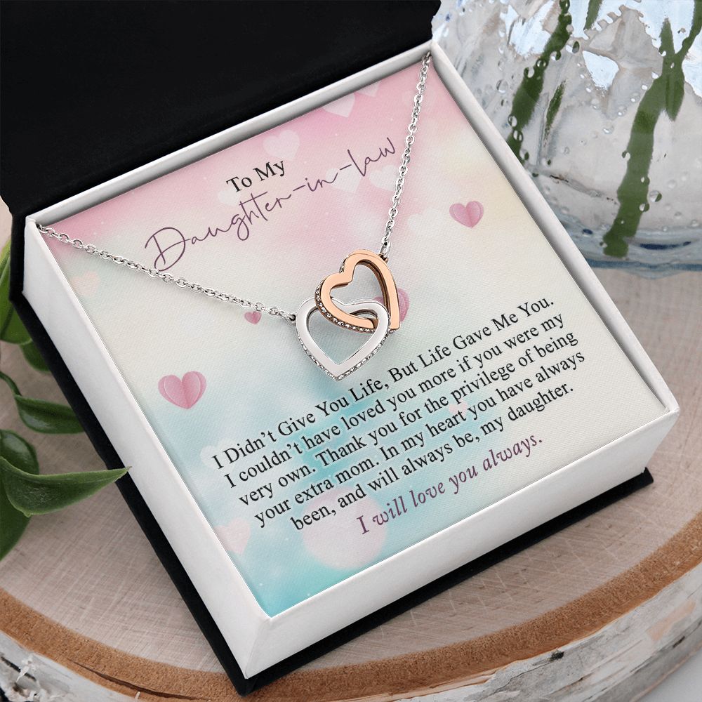 Daughter In Law Gifts Ideas, Daughter In Law Necklace, Gifts For Future Daughter In Law, Daughter In Law Birthday Gifts, Daughter-in-law Gifts From Mother In Law, Birthday Gifts For Daughter5 Interlocking Hearts Necklace