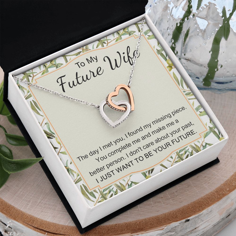 To My Future Wife Necklace from Boyfriend, Personalized Necklace for Women, Luxury Necklace for Girlfriend, Wedding Anniversary Present For Her, Girlfriend Gift Jewelry Christmas Birthday Gift