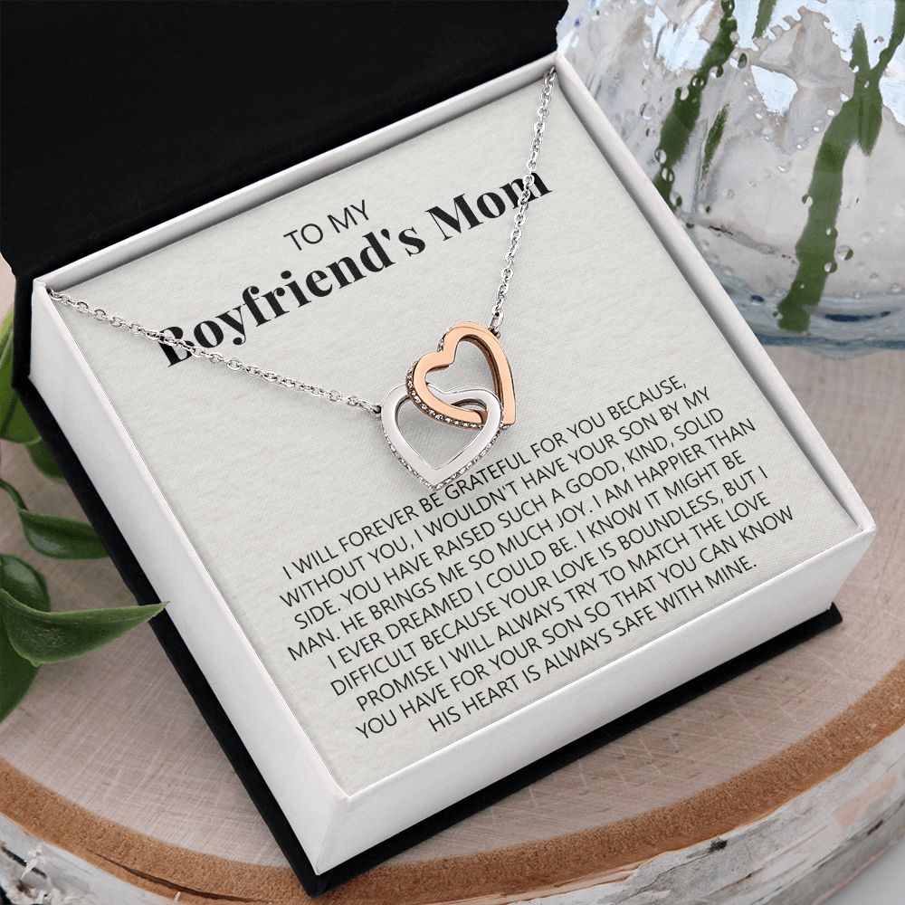 To My Boyfriend's Mom Necklace, Gift for Boyfriend's Mom, Boyfriend's Mom Gift, To My Mother in Law Necklace, Boyfriend's Mom Jewelry Mother's Day Gift for Boyfriends Mom