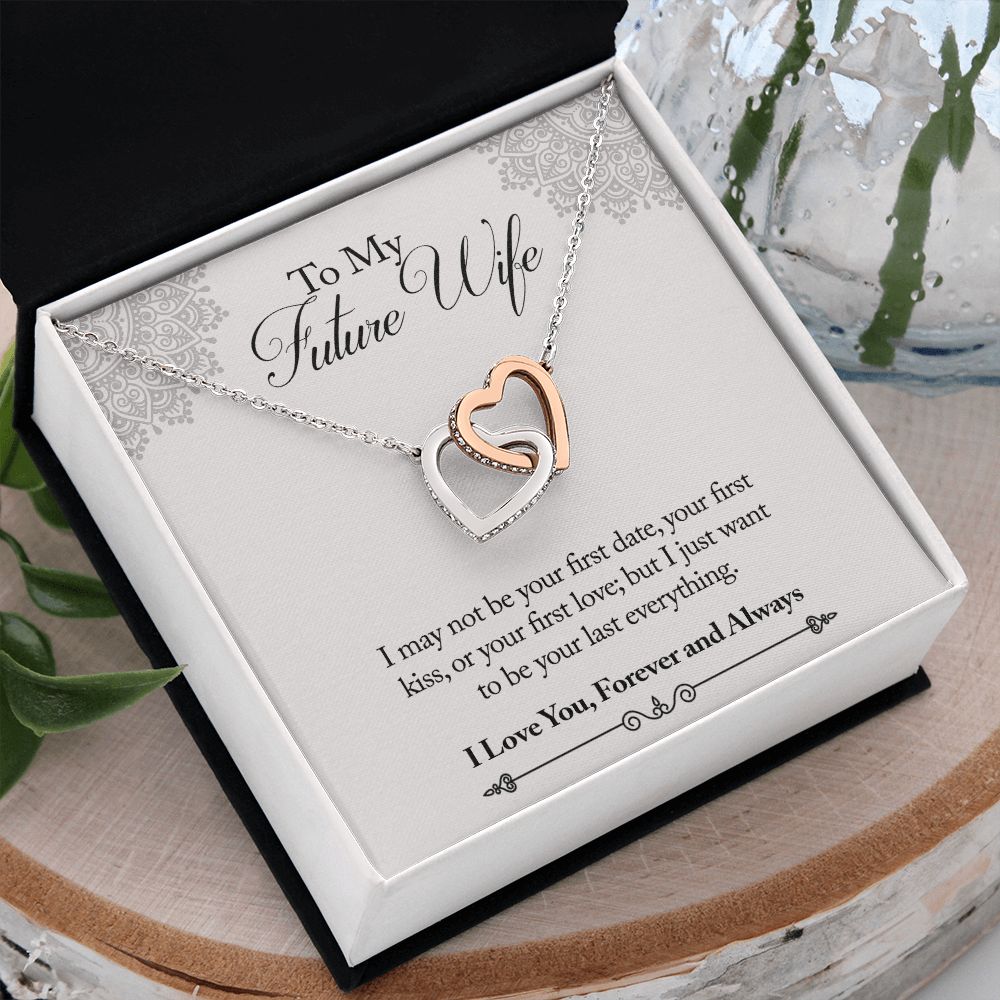 To My Future Wife Necklace from Boyfriend, Personalized Necklace for Women, Luxury Necklace for Girlfriend, Wedding Anniversary Present For Her, Girlfriend Gift Jewelry Christmas Birthday Gift