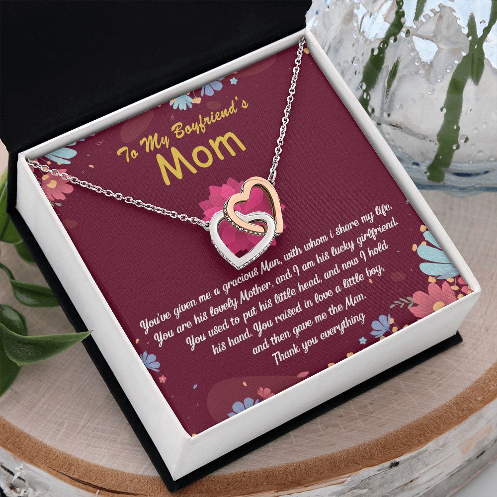 To My Boyfriend Mom Gift Necklace for Boyfriends Mom Gift Mother in Law Jewelry Gift Birthday Gift For Boyfriend's Mom Gift for Boyfriends Mom Gift for Boyfriend's Mom