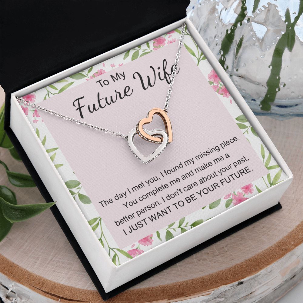 To My Future Wife Necklace from Boyfriend, Personalized Necklace for Women, Luxury Necklace for Girlfriend, Wedding Anniversary Present For Her, Girlfriend Gift Jewelry Christmas Birthday Gift
