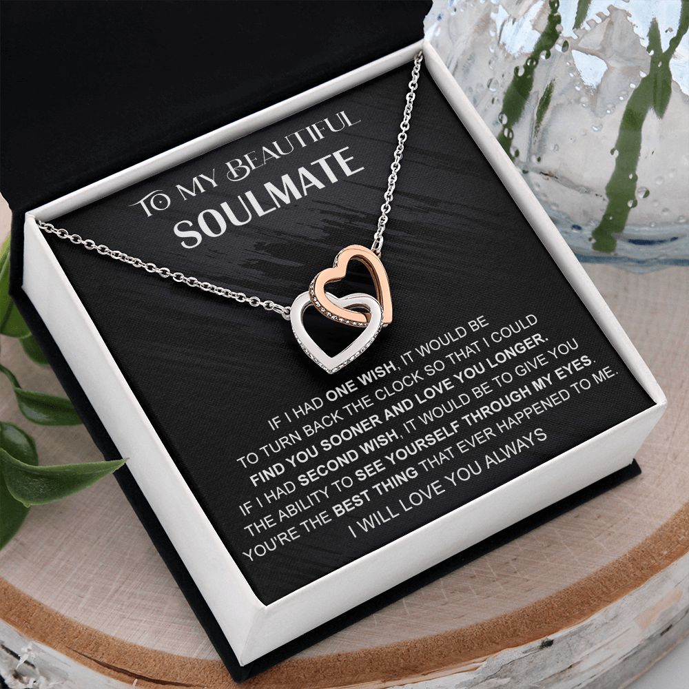 Eternal Hope Necklace, Valentine's Day Gift, Birthday Gift, Gift for Soulmate 175114050407 Interlocking Hearts Necklace